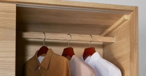 Armario con puertas correderas Ledger – Roble