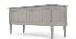 Banco otomana vintage Bourbon – Gris