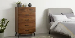 Cómoda Alta Lucien – Mango Oscura