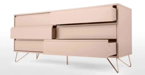 Cómoda Ancha Elona – Rosa Empolvado