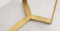 Consola Aula – Acero cepillado y cristal