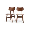 Juego de 2 sillas de comedor Jacob – Nogal natural