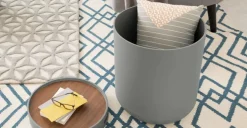 Mesa Auxiliar Ziv – Gris y Nogal