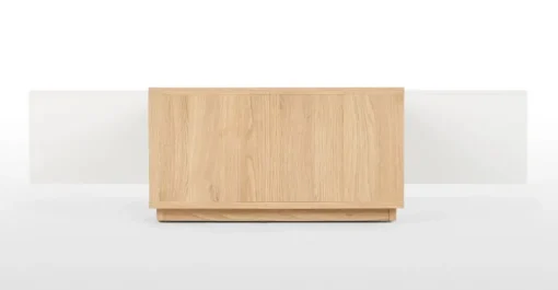 Mesa de Centro Hopkins – Roble y blanco