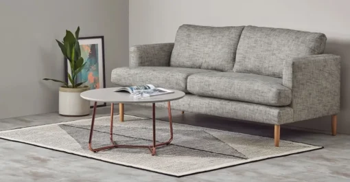 Mesa de Centro Nyla – Gris y cobre