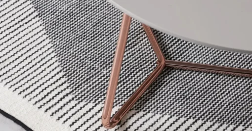 Mesa de Centro Nyla – Gris y cobre