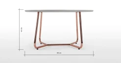 Mesa de Centro Nyla – Gris y cobre