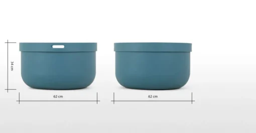 Mesa de Centro Ziv – Azul y Nogal