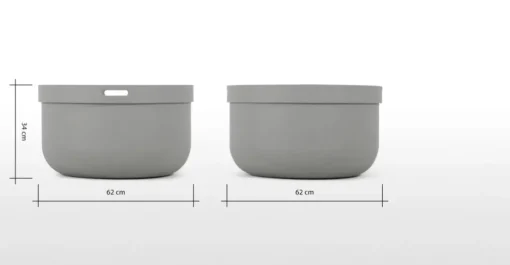 Mesa de Centro Ziv – Gris y Nogal