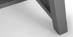 Mesa de Comedor Extra Grande Iona – Madera de Pino y Gris