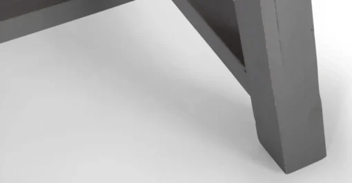Mesa de Comedor Extra Grande Iona – Madera de Pino y Gris