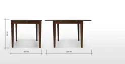 Mesa de Comedor Monty – Fresno Oscuro