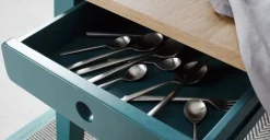 Mesa de Comedor Ralph – Roble y Azul Cerceta