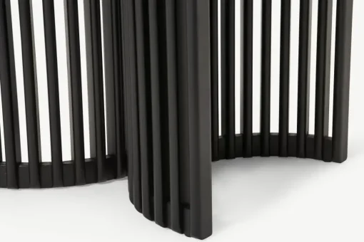 Mesa de Comedor Redonda 4 Asientos Zaragoza – Nogal y Negro