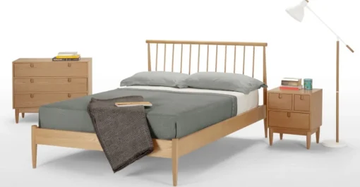 Mesa de noche Multicajones Penn – Roble