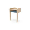 Mesa de noche Sway – Fresno y azul cerceta