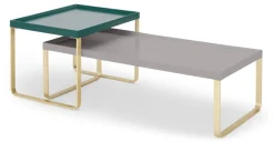 Mesas Nido de Centro Lenny – Verde Racing y Gris