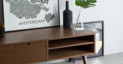 Mueble multimedia Jenson – Roble oscuro