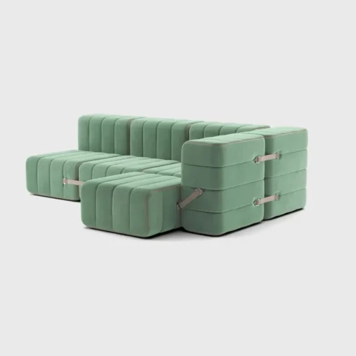 Seccional 2 Cuerpos con Chaise Longue a la Derecha Curt