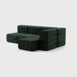 Seccional 2 Cuerpos con Chaise Longue a la Derecha Curt
