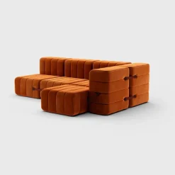 Seccional 2 Cuerpos con Chaise Longue a la Derecha Curt