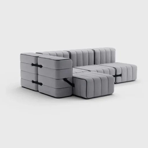 Seccional 2 Cuerpos con Chaise Longue a la Izquierda Curt