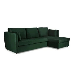 Seccional con Chaise Longue a la Derecha Milner – Verde Botella