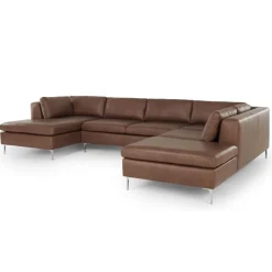 Seccional con Chaise Longue a la Derecha Monterosso – Marrón