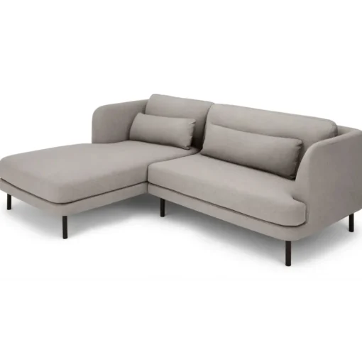 Seccional con Chaise Longue a la Izquierda Herman – Gris Manhattan