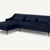 Seccional con Chaise Longue a la Izquierda Herton – Azul Tinta