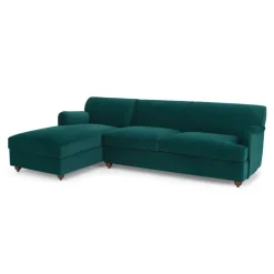 Seccional con Chaise Longue a la Izquierda Orson – Rosa Vintage