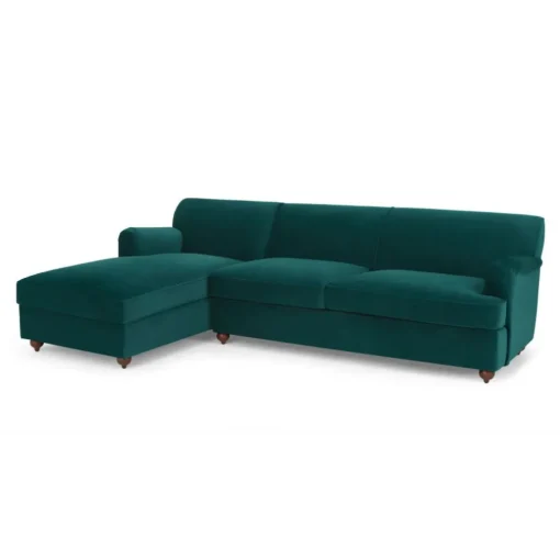 Seccional con Chaise Longue a la Izquierda Orson – Rosa Vintage