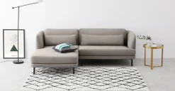 Seccional con Chaise Longue a la Izquierda Herman – Gris Manhattan