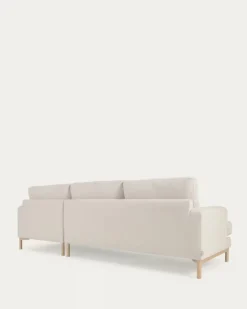 Seccional con Chaise Longue a la Derecha Mihaela – Blanco