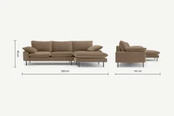 Seccional con Chaise Longue a la Derecha Fallyn – Visón