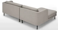 Seccional con Chaise Longue a la Izquierda Herman – Gris Manhattan