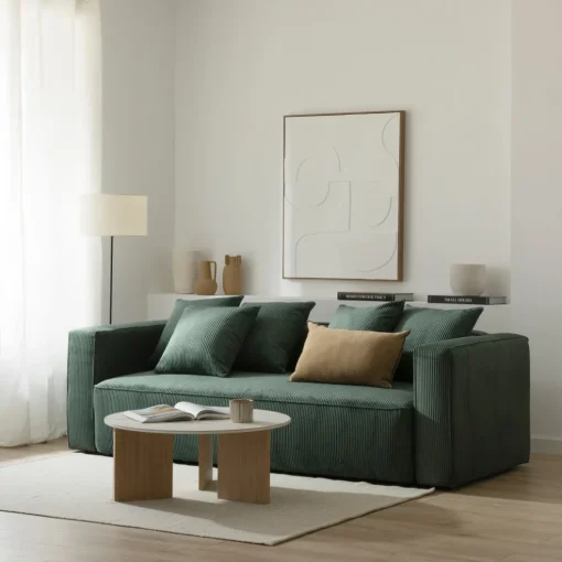 Sofá 3 Cuerpos Livorno – Verde