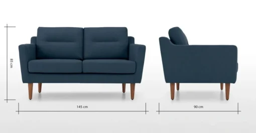 Sofá de 2 Cuerpos Walker – Azul
