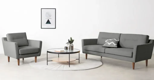 Sofá de 3 Cuerpos Walker – Gris