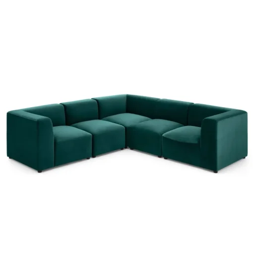 Sofá Modular de 5 Cuerpos Juno – Azul Espuma de Mar