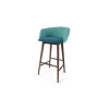 Taburete alto Lule – Azul mineral y verde esmeralda