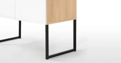 Aparador Hopkins – Roble y blanco