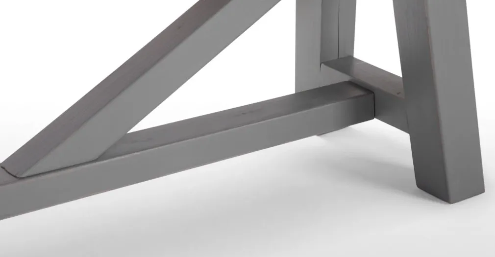 Banco extragrande Iona – Pino macizo y gris