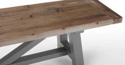 Banco extragrande Iona – Pino macizo y gris