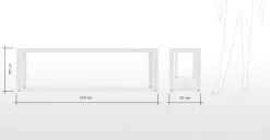 Banco grande Bramante – Blanco