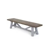 Banco grande Iona – Pino macizo y gris guijarro