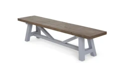 Banco grande Iona – Pino macizo y gris guijarro