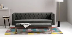 Banco Otomana Julianne – Gris Hormigón