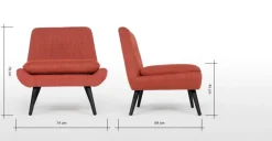 Butaca Jonny – Naranja Moteado