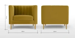 Butaca Amicie – Dorado Vintage